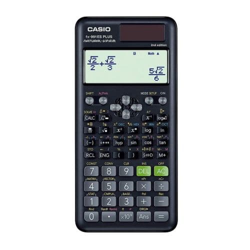  آلة حاسبة علمية كاسيو FX-991 ES بلس الإصدار الثاني - سوداء