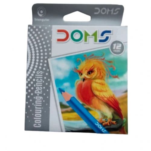  علبة ألوان خشب كلاسيك من DOMS - عدد 12 قلم قصير