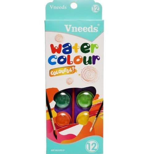 Vneeds ألوان مياه 12 لون