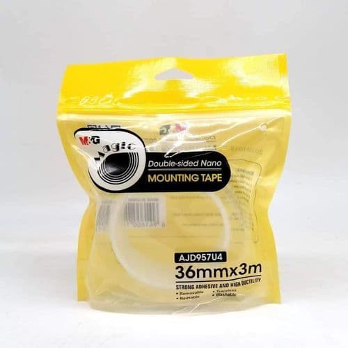  شريط لاصق مزدوج الجوانب دبل فيس من MG - شفاف - 3 متر * 36 مم