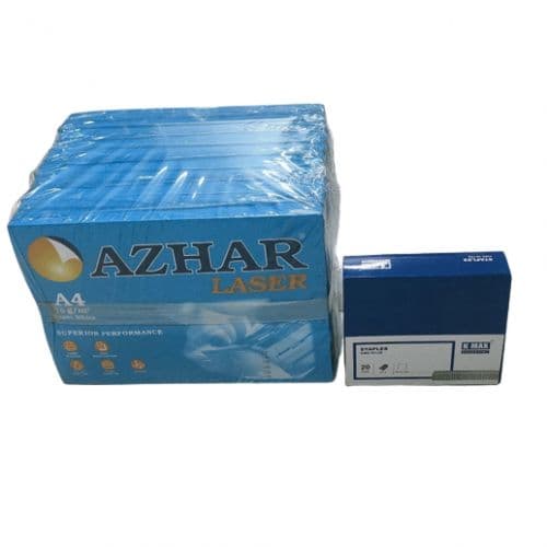 ورق ازهار 70 جرام 5 رزم 2500 ورقة+20 علبة دبابيس دباسة 24/6