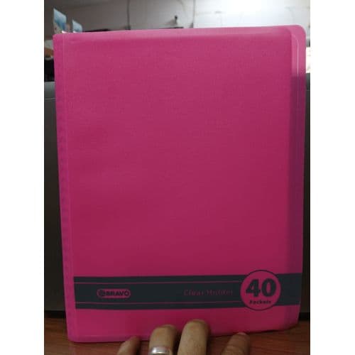  فايل 40 جيب غلاف بنفسجى الون مقاس 30 * 22 سم - 4 قطع